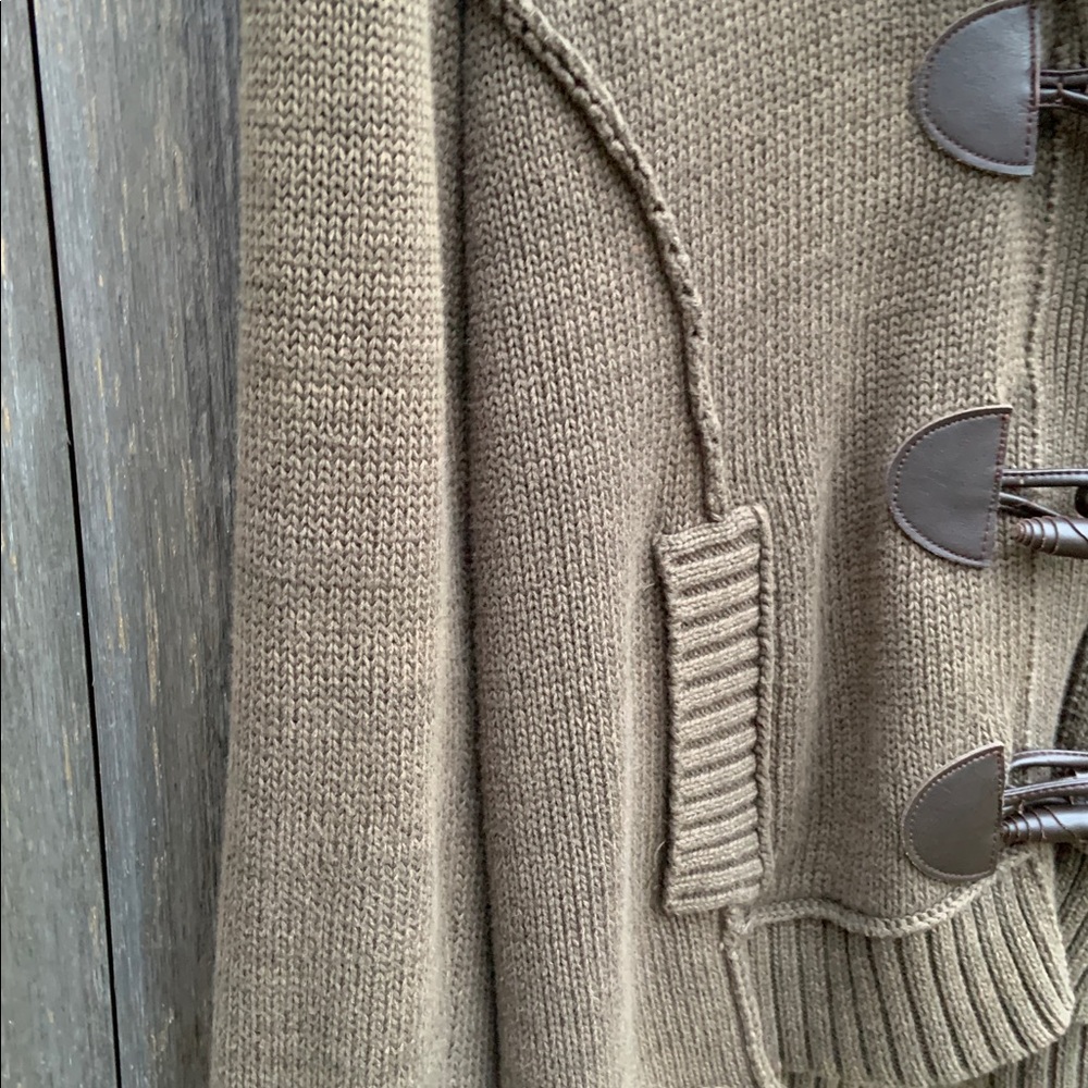 Lauren Ralph Lauren Taupe Toggle Cardigan - Picture 4 of 8